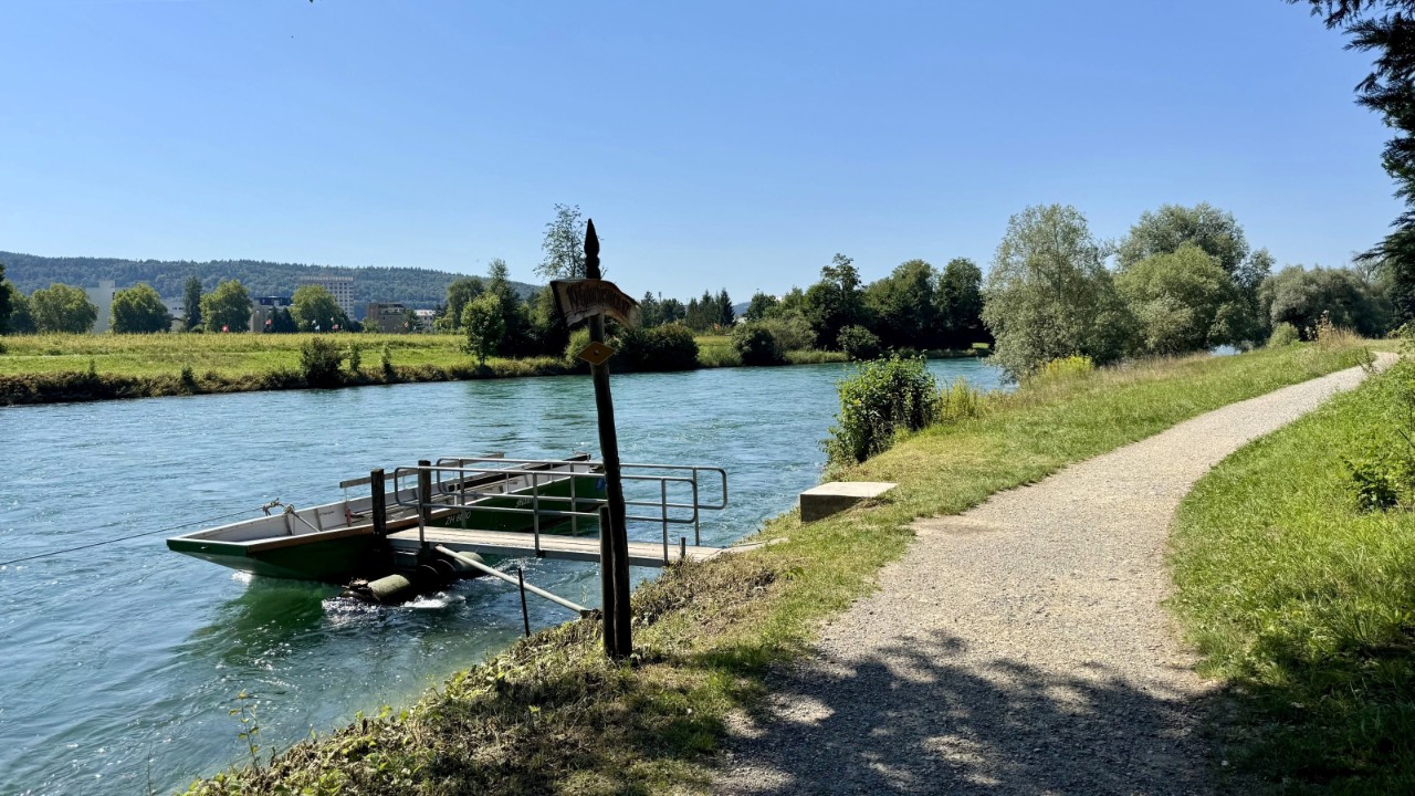 Bild des Limmatuferwegs.