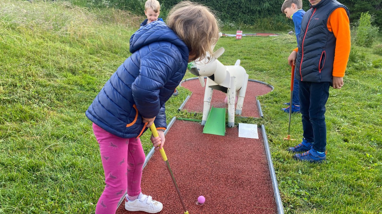 Bild vom Minigolf.