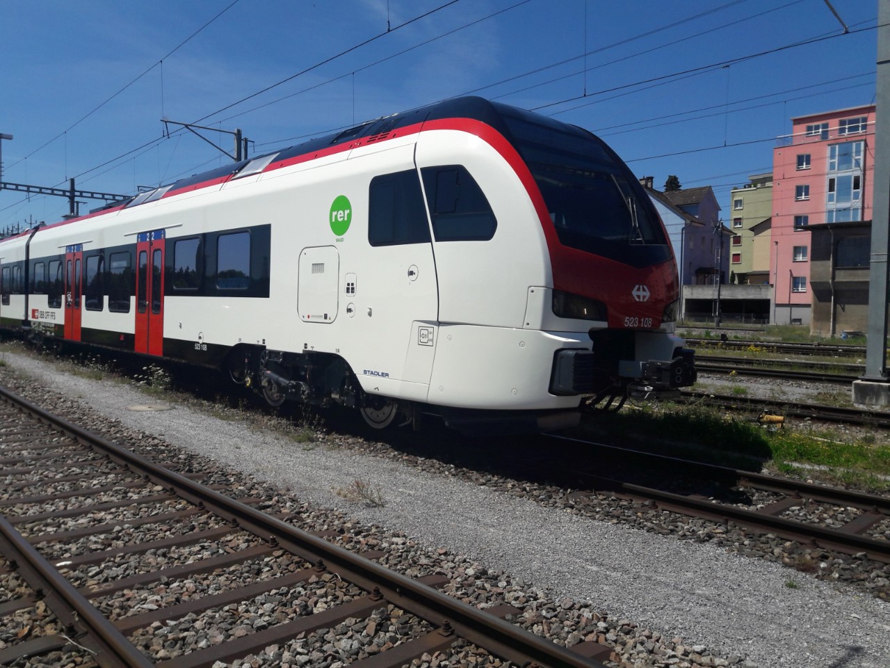 Flirt-Züge der RER Vaud.